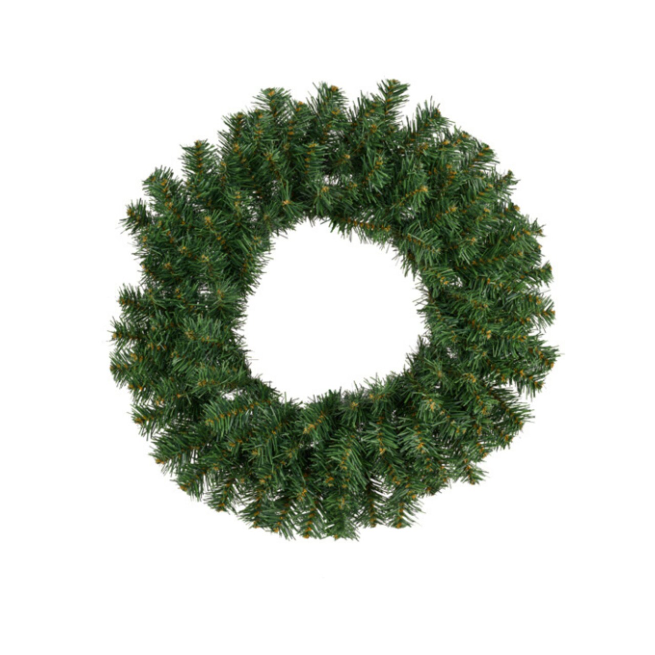 20" Pine Wreath Base – Green Artificial Form for DIY Christmas and Holiday Wreaths-XX962009